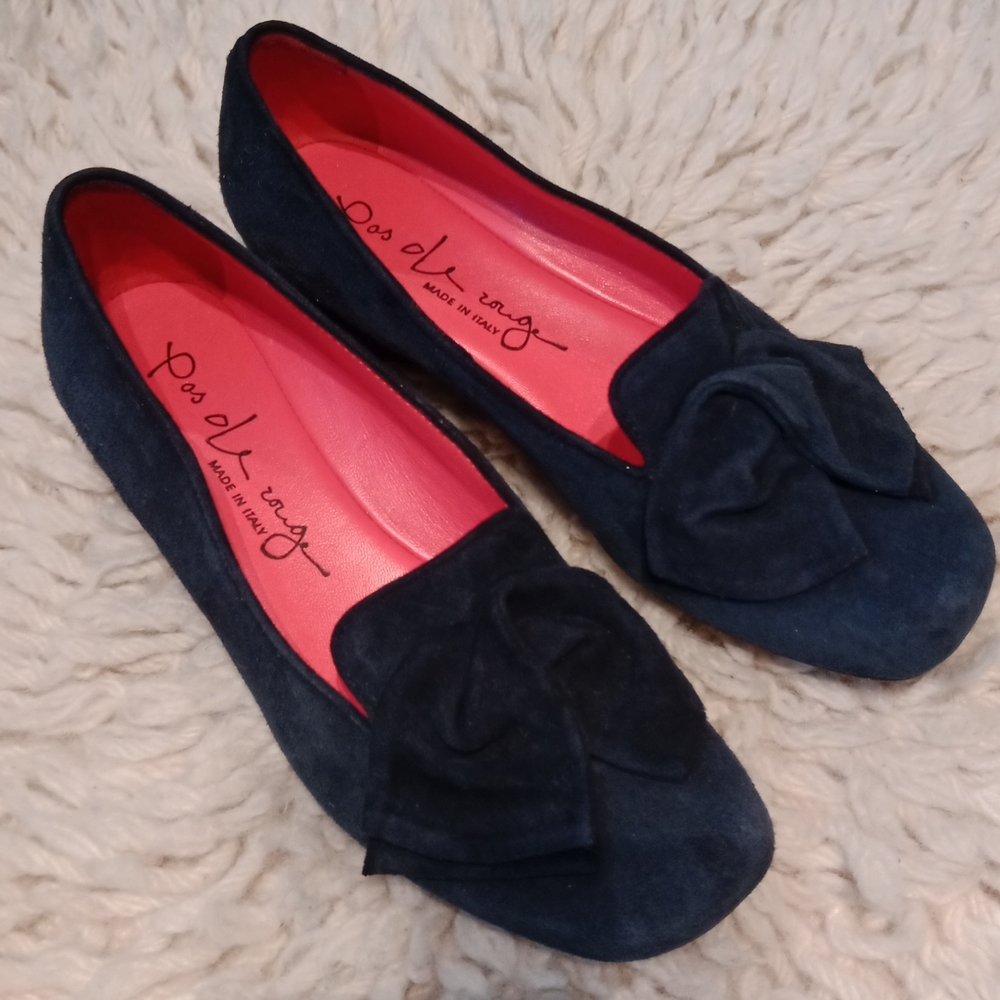 Pas de Rouge leather flats